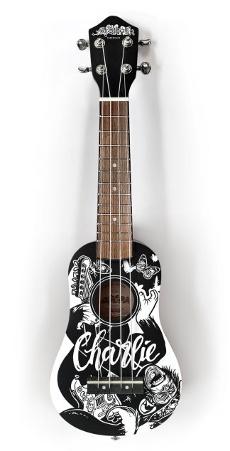 Rock a Monkey Sopraan Ukulele met jouw eigen naam - Locomotionman